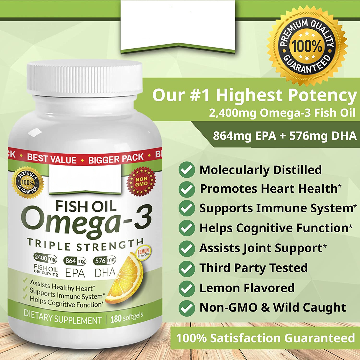 Cross-Border Internet Celebrity Nutritional Supplements Fish Oil Fish Oil in Stock Source Factory Healthy Dha