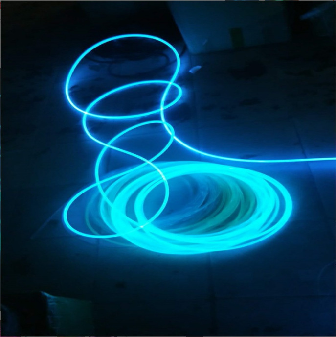 Decorative Luminous Tube 2.3mm Small Round Wire EL Luminous Wire Battery Box Set Factory Price Wholesale