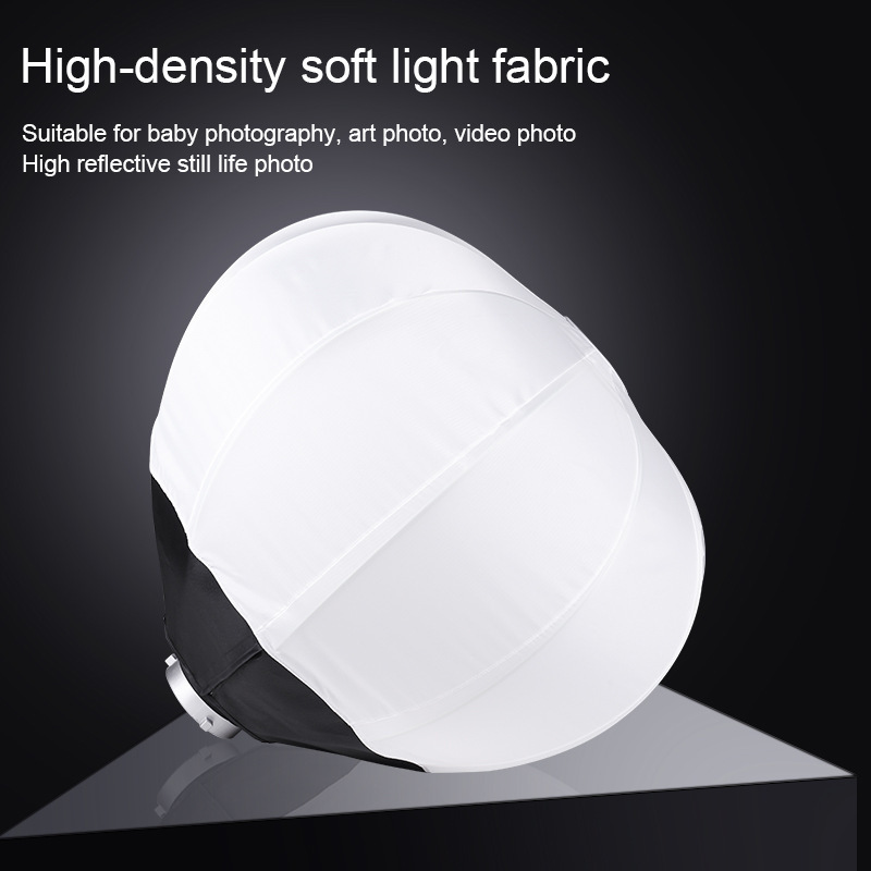 Photography Soft Light Ball Soft Light Box Spherical Soft Light Cover Live Broadcast Fill Light Spherical Lampshade Studio Lamp Set