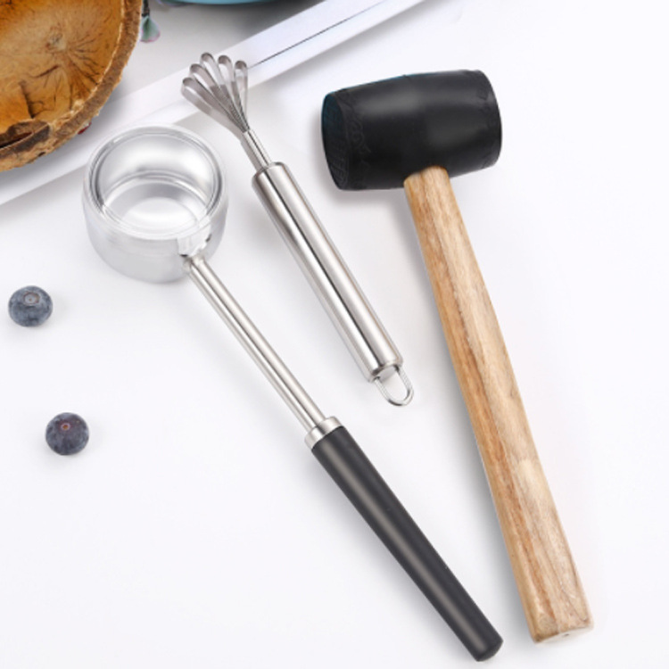 Инструмент для быстрого открытия кокосов, машина для вскрытия кокосов, инструмент для питья кокосового сока, терка для кокосов из нержавеющей стали