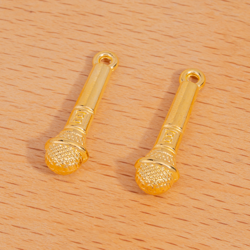 Multicolor Jewelry Accessories Alloy DIY Sports Music Microphone Pendant