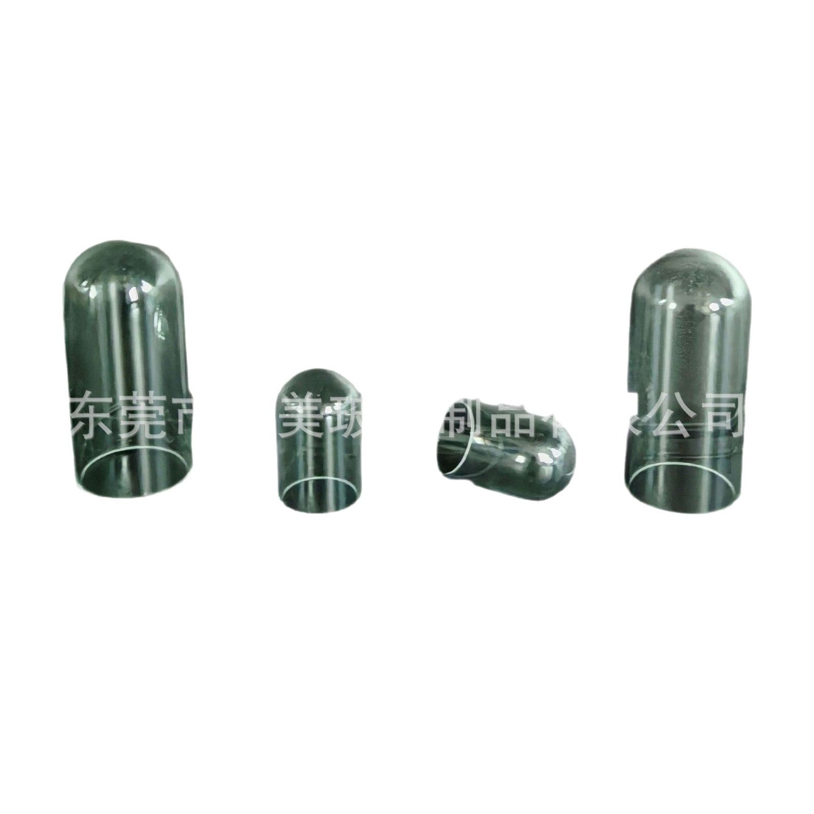 Customized Transparent Round Bottom Electronic Alarm Clock Glass Tube Rgb Light Source Clock Timer High Borosilicate Glass Shade