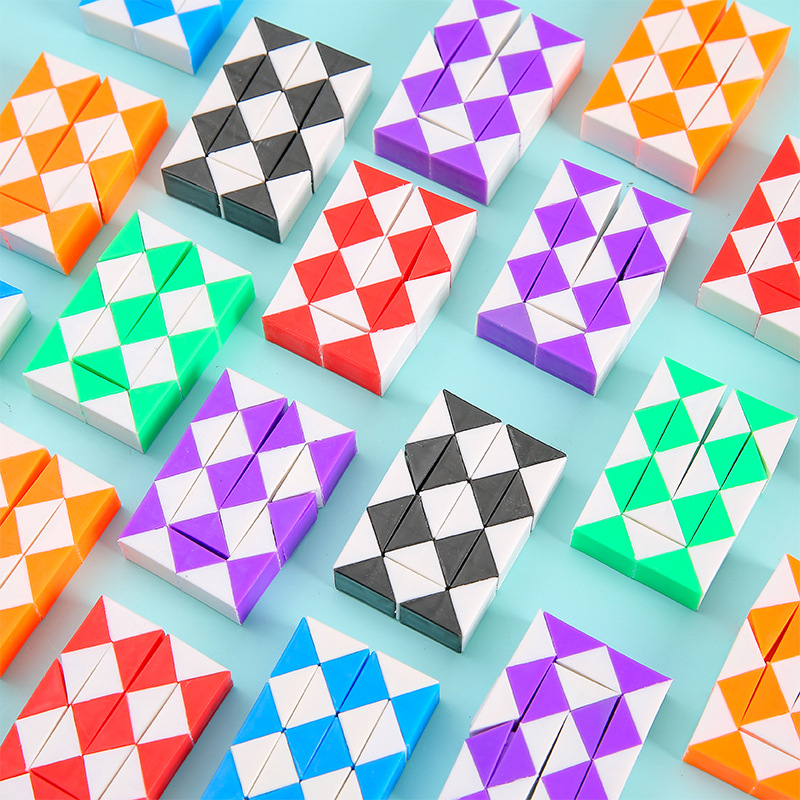 Игрушки для детей Интеллект 24-сегментная Магическая Линейка Сменная Складная Пазл Подарок для детей