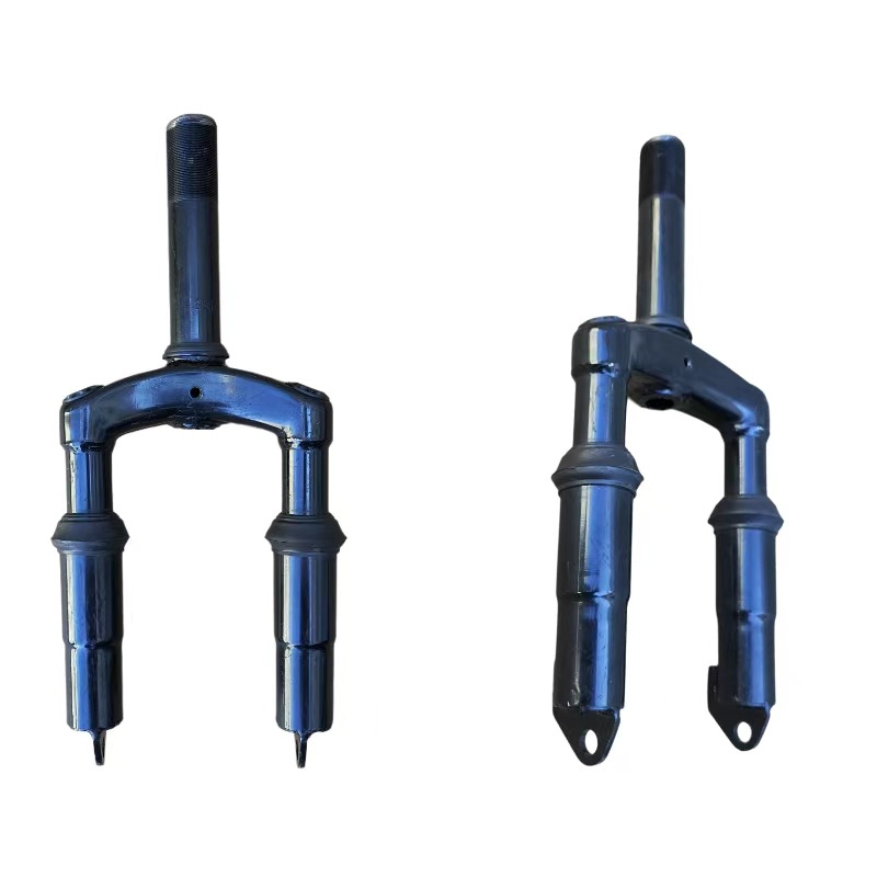 Customized Shock-Absorbing Front Fork 8-Inch 10inch 12inch Spring Iron Folding Lithium Battery Bike Front Wheel Bracket Electric