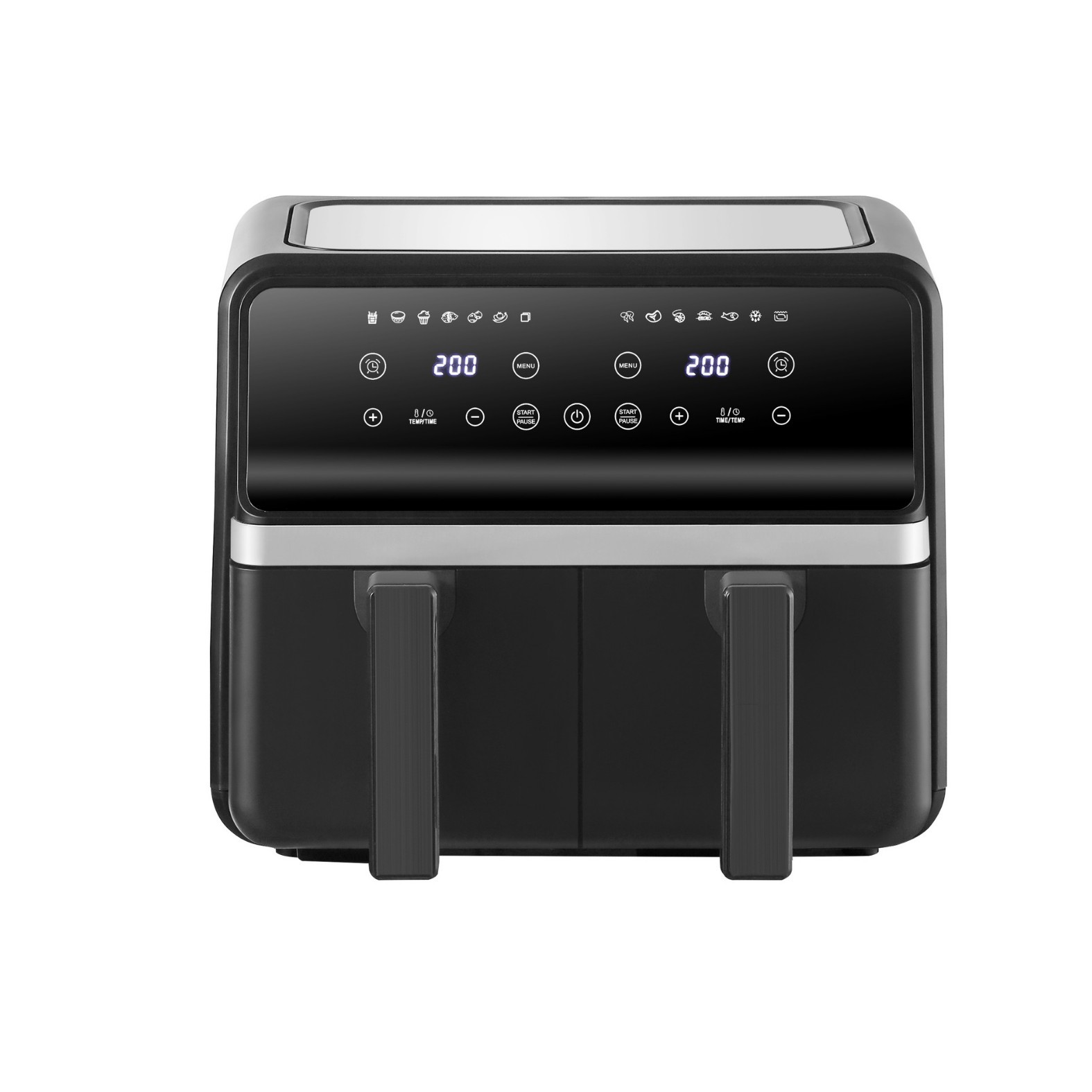 Air Fryer Household Electric Fryer Double Pot Air Fryer Multifunctional Visual Large Capacity Intelligent Oven for Foreign Trade