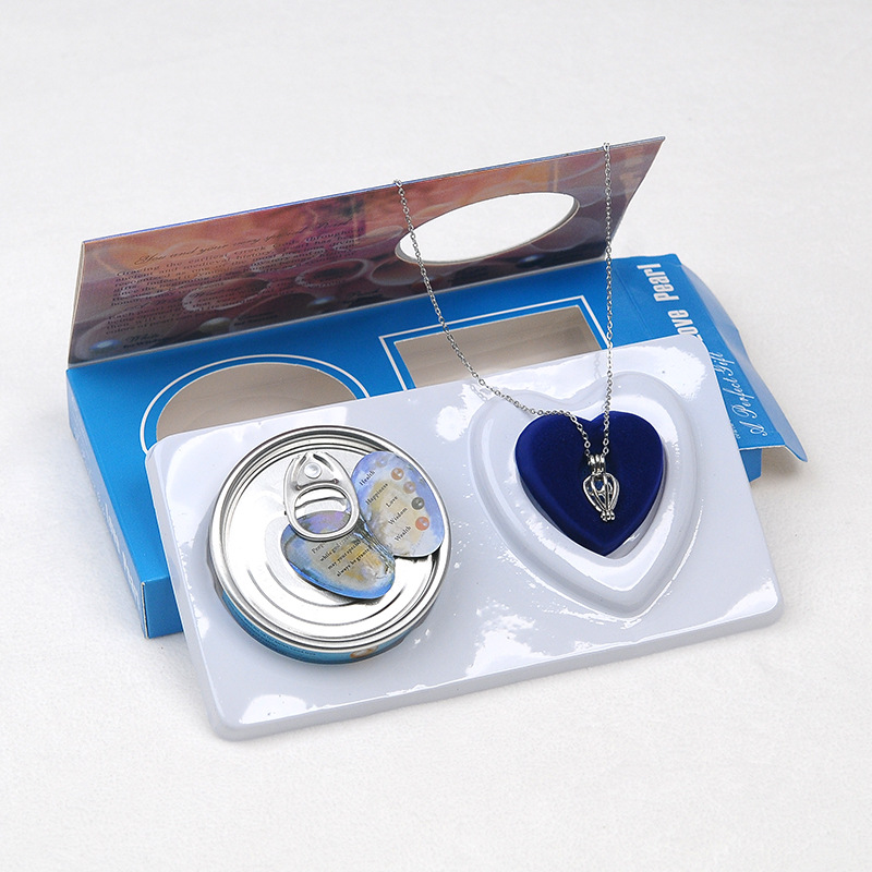 Консервированная маленькая речная ракушка, одна жемчужина, оптовая продажа, DIY комплект подвески, подарочная коробка, слепая коробка, желание