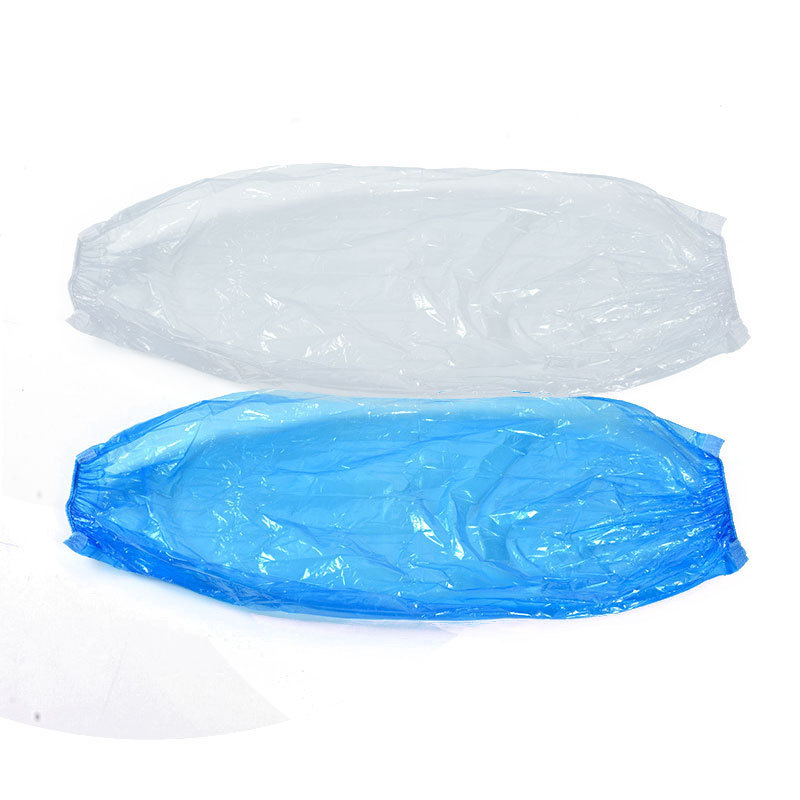 Factory Wholesale Disposable Sleeves, Food-Grade Blue Pe, Waterproof and Oil-Proof, Transparent Plastic, 100/Pack, Thickened