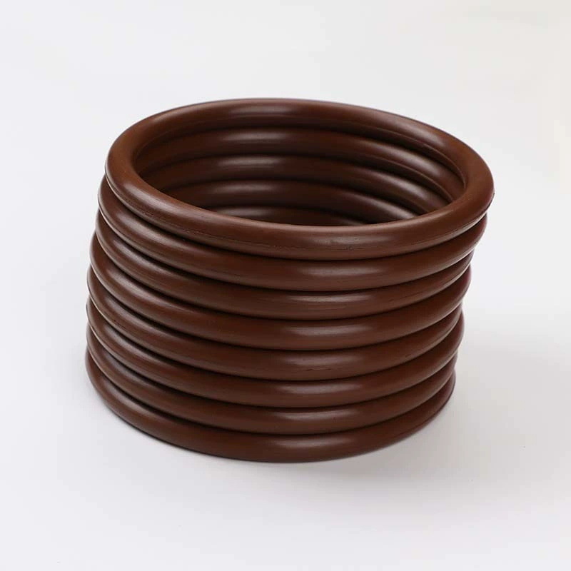 Fluorine Rubber O-Ring Industrial Accessories with Fluorine Rubber Gasket Manufacturer Spot Brown Fluorine Rubber O-Ring Waterproof Ring
