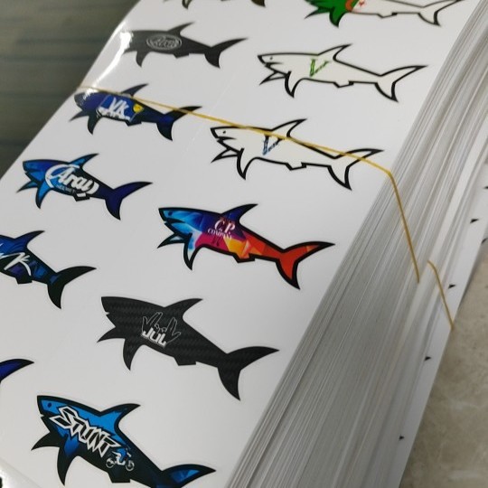 National Flag Label, Shark Label, Personalized Label, Glue Label, Self-Adhesive Glue Crystal Glue, Pu Glue Label