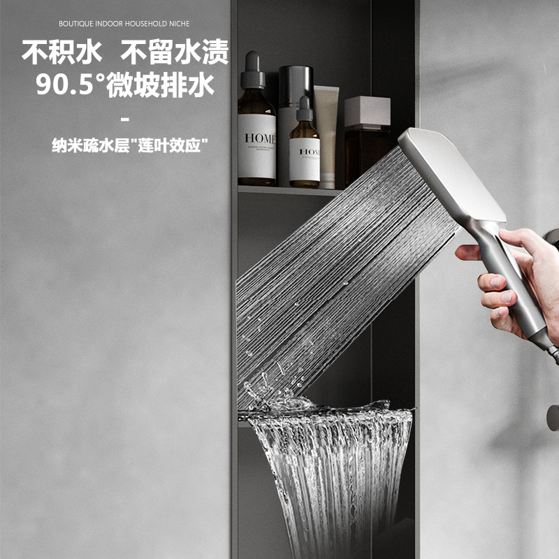 Stainless Steel Niche Cabinet Bathroom Built-In Niche Built-In Finished Shower Room Toilet Partition Metal Storage Rack