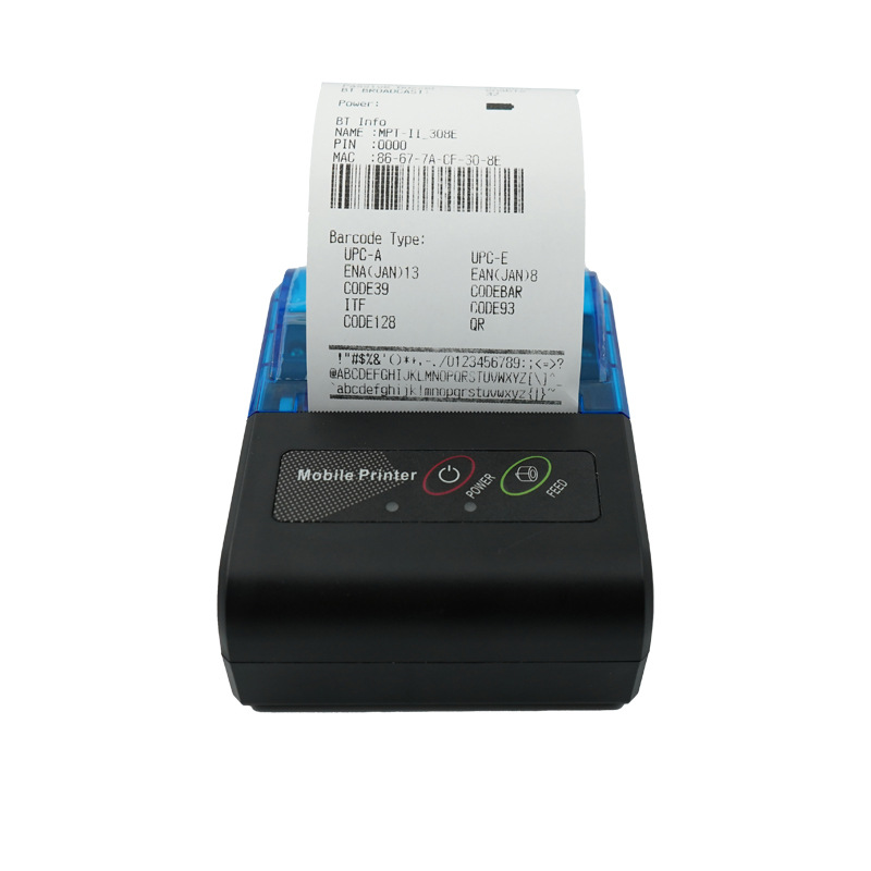 Cross-Border Exclusive 58mm Portable Pocket Inkless Mini Receipt Bluetooth Thermal Printer