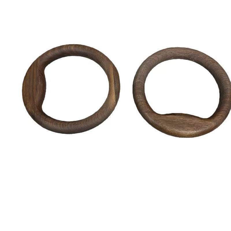 Wooden Hanging Rings for Hand Use on Horizontal Bar Swing Cradle. Multiple Sizes Can Be Added with Logos