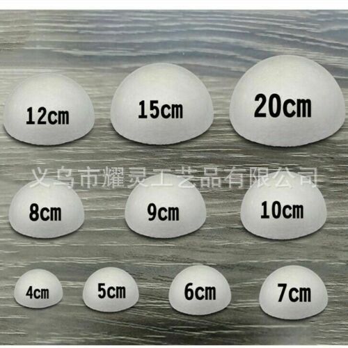 Полусфера из пенопласта Poly Dragon 10 см, белая, высокая плотность, реквизит для фильмов и свадеб