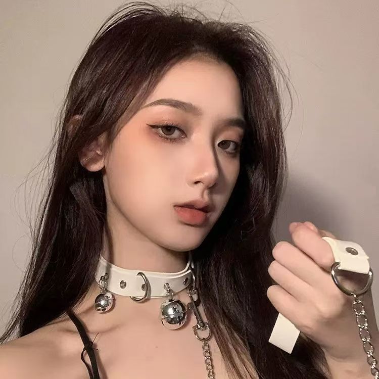Bell Collar Girlfriend Neck Strap Chain Traction Rope Collar Sm Sexy Neck Ring Necklace Metal Dog Chain
