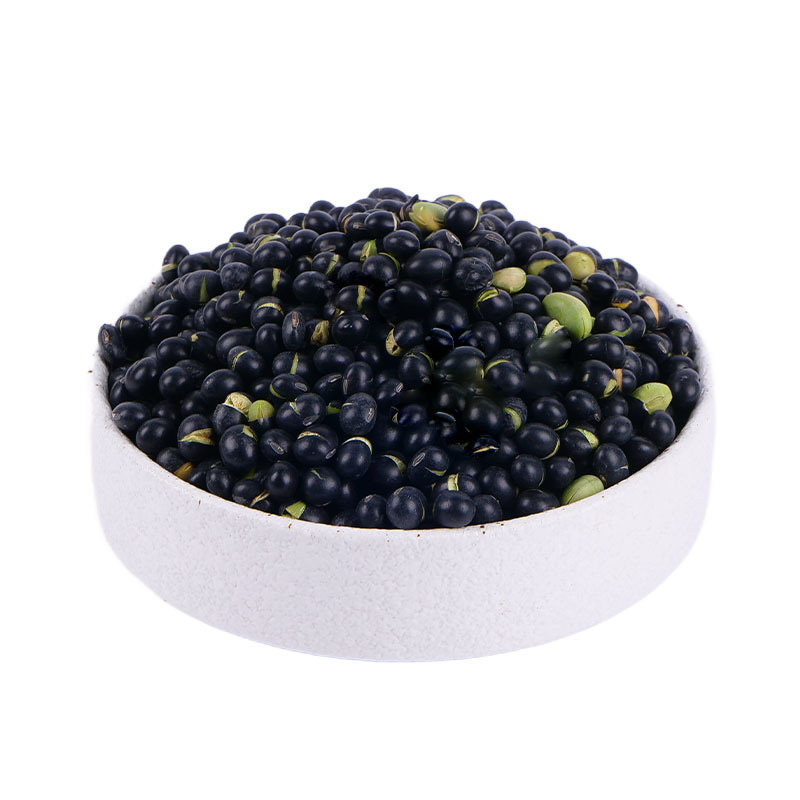 Factory Direct Sales Cooked Green Core Black Beans Low Temperature Roasted Cooked Grains Grinding Powder Raw Materials Soy Milk Raw Materials 500g