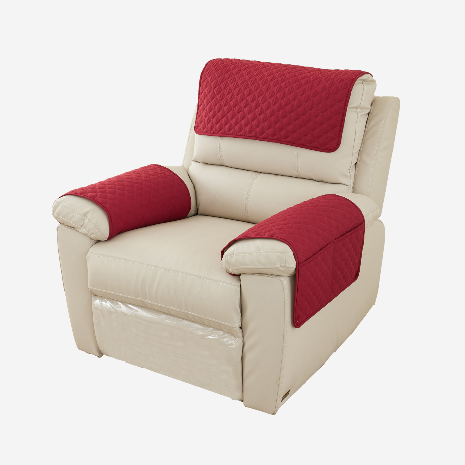 новый чехол для подголовника дивана, подушка для подлокотников, трехкомпонентный набор с карманом для мелочей