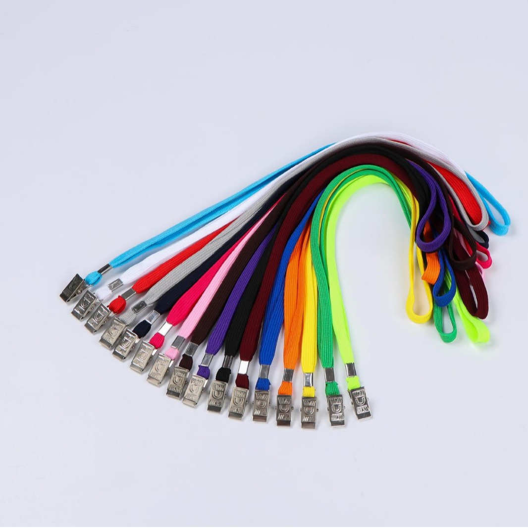 Factory Direct exhibition rope work certificate lanyard mobile phone lanyard work certificate lanyard large clip