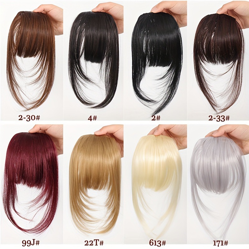 Wig Bangs for Women to Cover White Hair on Top of Head, Fluffy Natural Forehead, Seamless Layers, Sweet and Cool Comic Wig Pieces
