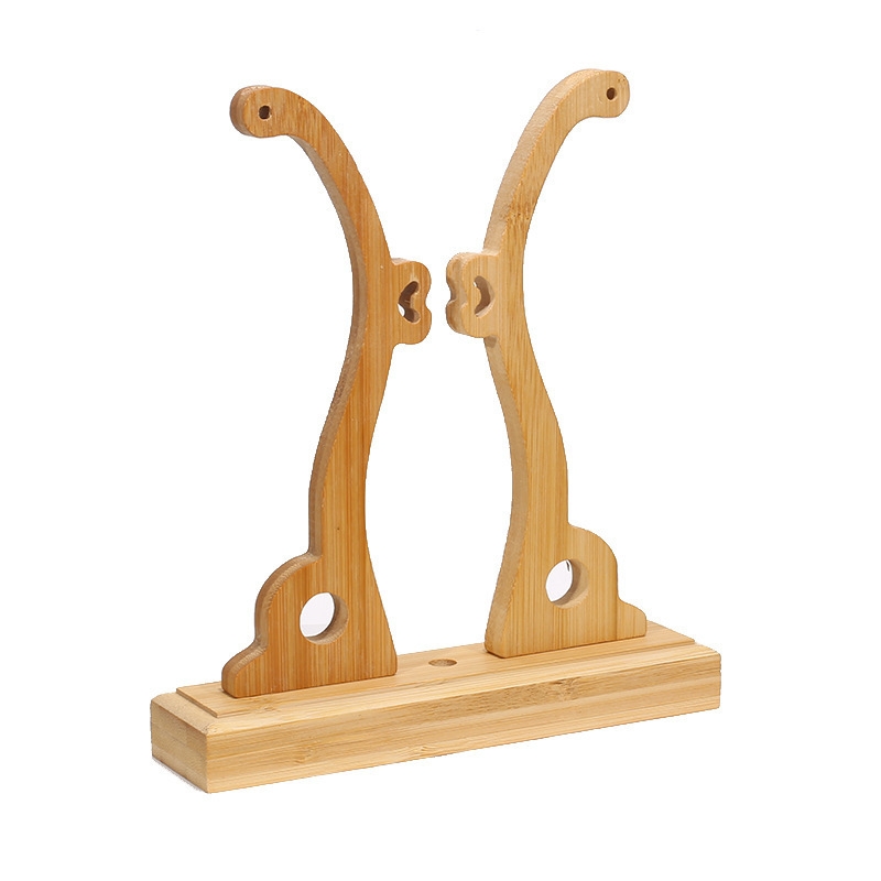 Fan Stand Folding Fan Round Fan Holder Fan Bamboo Stand Fan Base Chinese Style Ancient Style Classical Palace Fan Display Stand