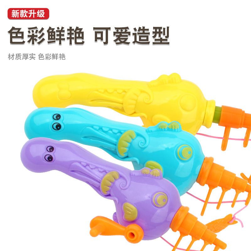 Children's magnetic fishing toys magnet fishing rod square playground commercial magnetic telescopic fishing rod wholesale