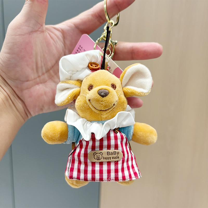 Cross-Border 10cm Baby Clothes Chef Hat Pendant Plush Doll Doll Pendant Doll Replacement Accessories Mini Hat