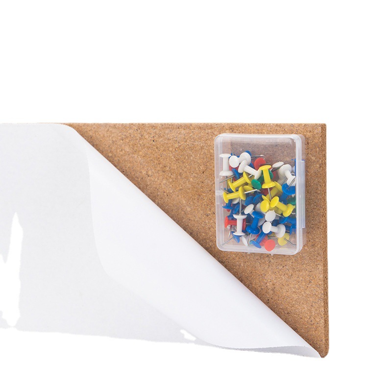 Processing custom cork board square message board can be customized size rubber cork message board can be tied with I-nails