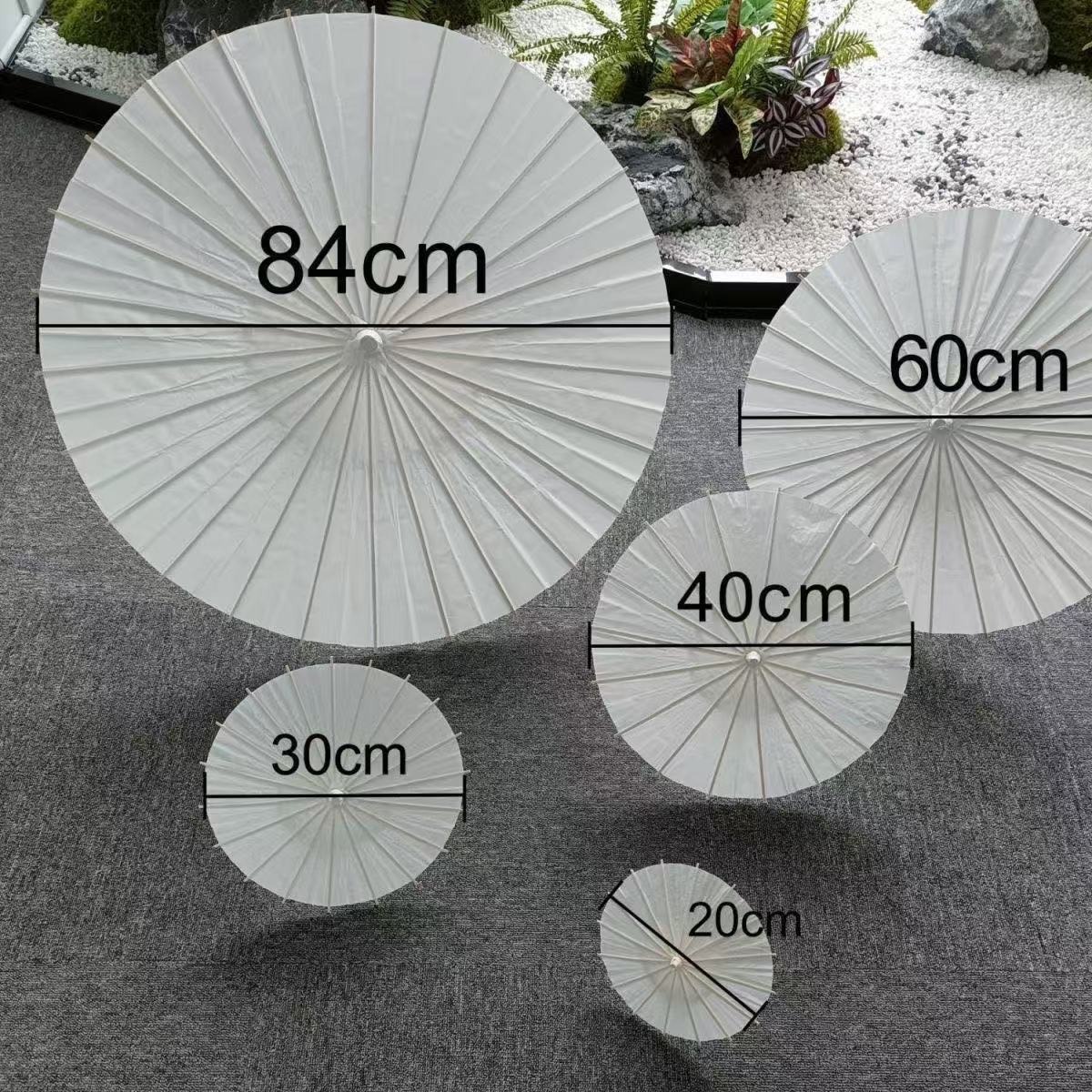 Blank handmade oil paper umbrella diy material bag kindergarten children's creative painting painted small umbrella national style decoration