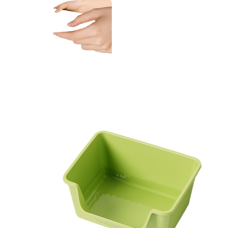 Cat Litter Box Anti-Splash Cat Toilet Deodorant Huge Cat Litter Box Open Feces and Urine Basin Cat Litter Companion