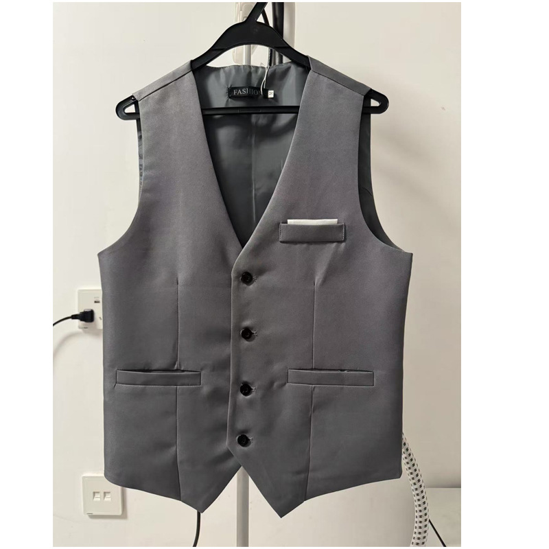 Fashion new vest slim casual vest men's 3D figure