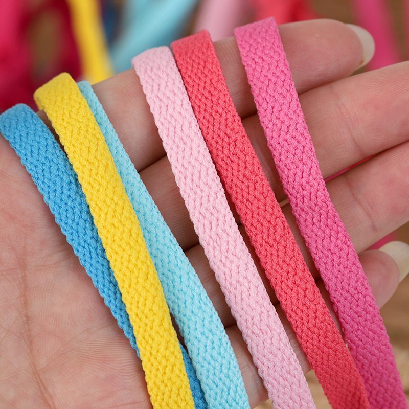 Плоские шнурки 8мм из полиэстера однослойные черно-белые цветные для мужчин и женщин для кроссовок Af1 Aj1 спортивные повседневные шнурки одна пара