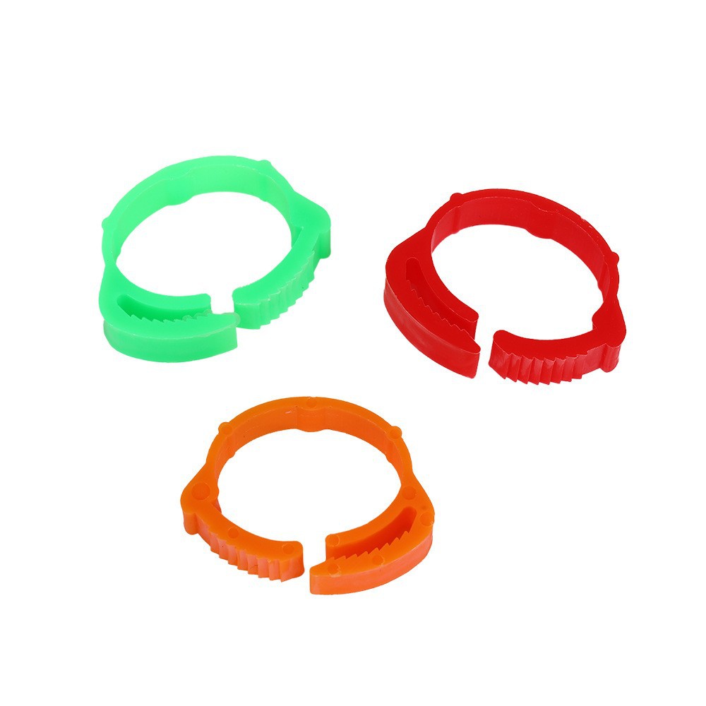 Chicken Foot Ring with Character Poultry Mark Buckle Foot Ring for Farm Chicken Label Buckle Chicken Duck Goose Disposable Foot Ring