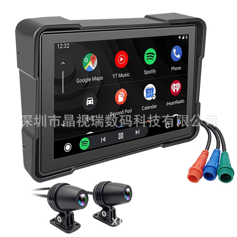 Motorcycle Riding Wireless Carplay Apple 5inch Bluetooth Ipx7 Waterproof High-Definition Motorcycle Riding Navigation