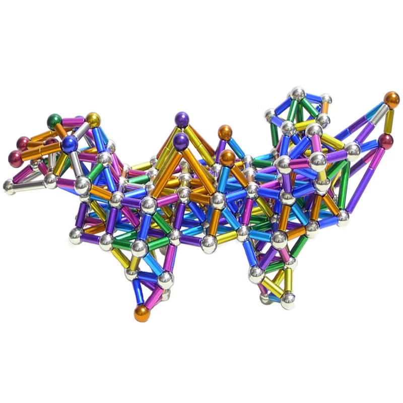 Cross-Border Children's Magnetic Sticks, Magnetic Building Blocks, Magnetic Intelligence Toys Wholesale, Assembly Strong Magnetic Educational Magnets