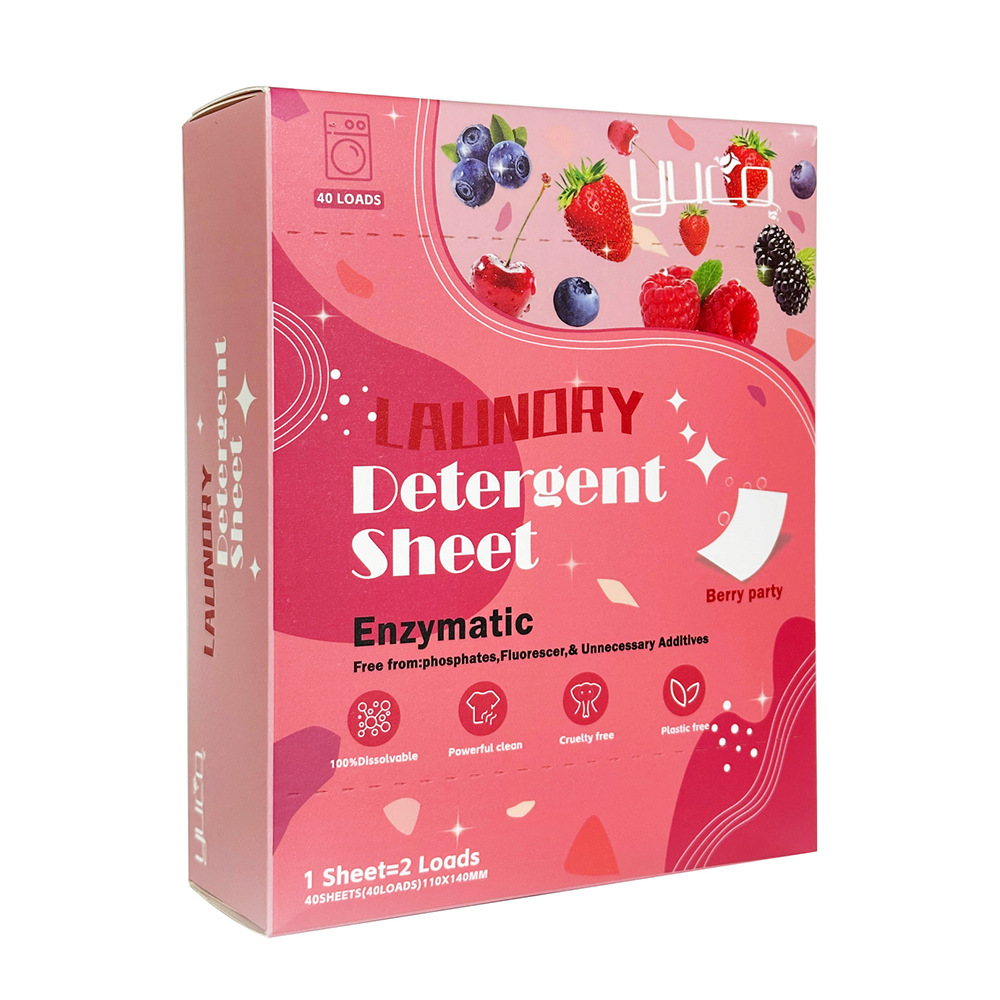 Concentrated Laundry film source Head Factory cross-border dedicated for in stock dotted line laundry bubble paper clean water decontamination fragrance retention tablets