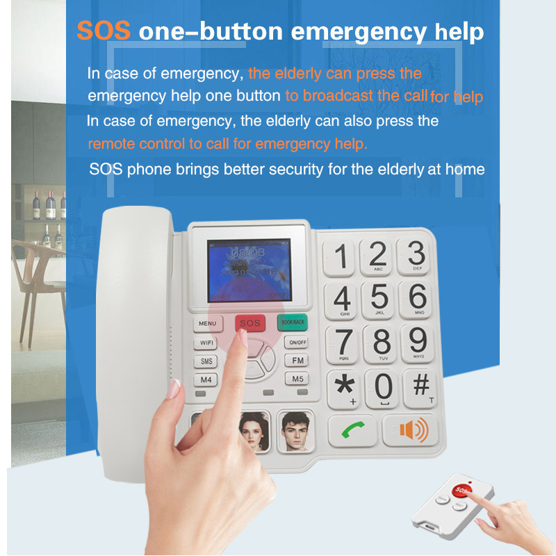 4G wireless card phone landline large button home wifi phone landline elderly wireless landline landline