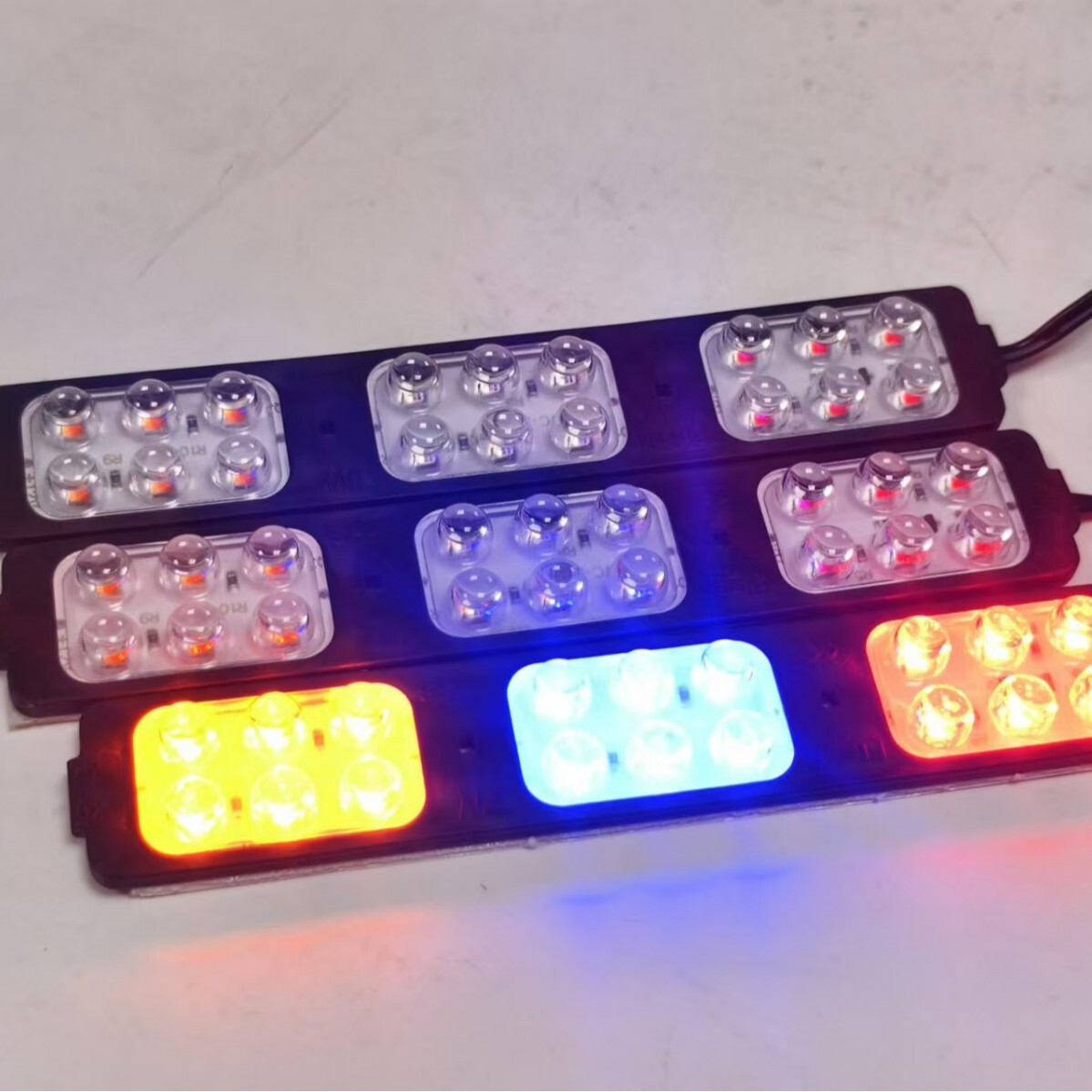Dc12V/Led Injection Molding Module 18 Lights/Douduo Lights Red Blue Yellow Flash Led Module Factory Direct Sale