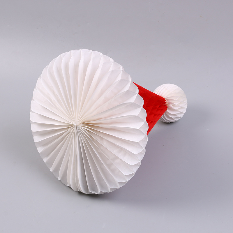 Christmas Decorations Cross-Border Santa Hats Honeycomb Balls Paper Balls Christmas Tree Ornaments Decoration Shopping Mall School Holiday Arrangement