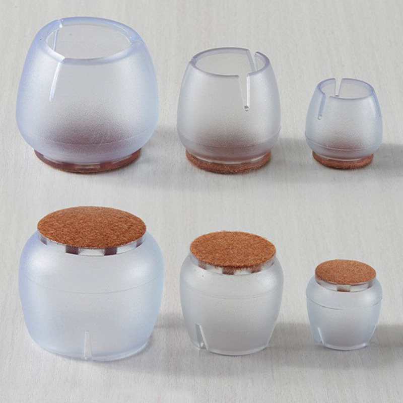 Non-Slip Table and Chair Foot Covers, Thickeneded Wear-Resistant Stool Table Foot Protective Cover, Table Leg and Stool Foot Anti-Falling Soft Rubber Chair Foot Pads