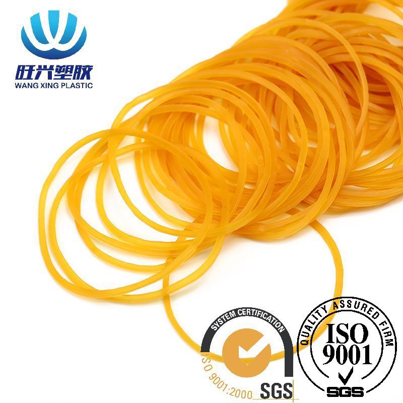 Customizable Vietnam high elastic color natural rubber band office packaging bundled yellow transparent rubber ring wholesale