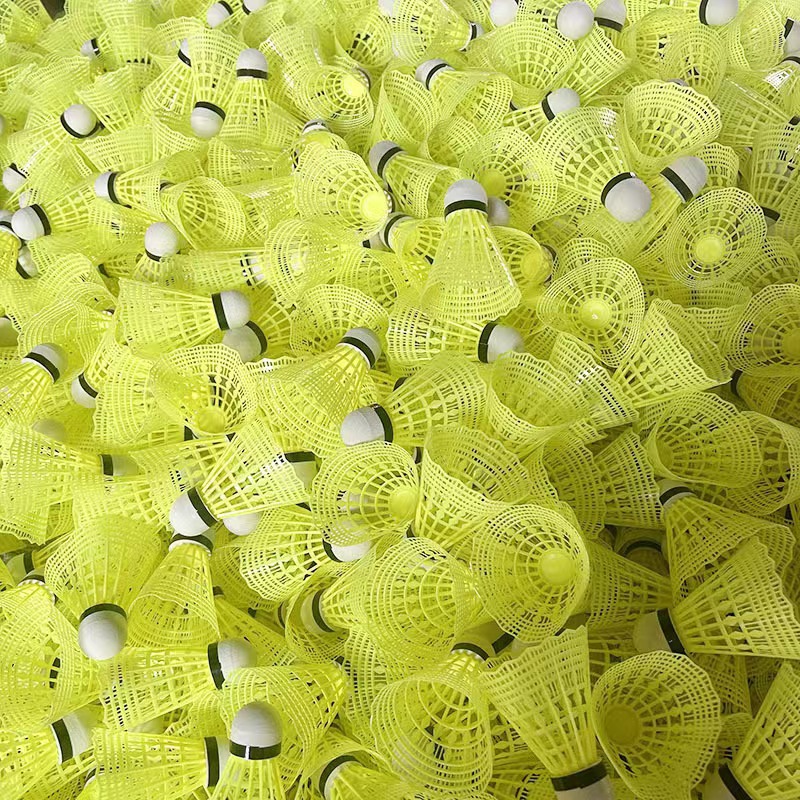 Three-Card Bulk Imitation Nylon Balls, Durable Badminton Outdoor Plastic Nylon Practice and Competition Training, Available in Multiple Colors