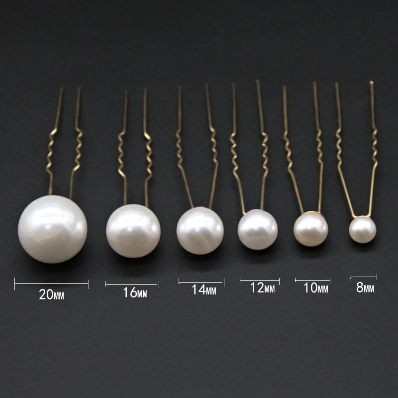 Pearl Hairpin Hair Clip Bride Hair Disc Hairpin U-shaped Clip Hair Pin Performance Headwear Embellished Hanfu Hair Accessories Vintage