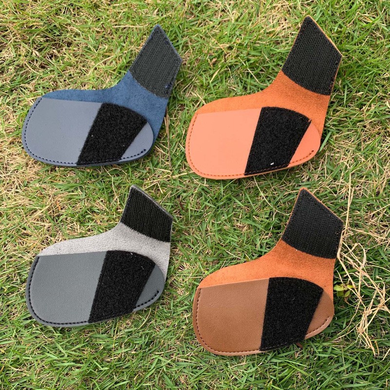 Leather Golf Club Leather Cover Single-piece Golf Club Cap Protective Cover GOLF Putter Protective Cover