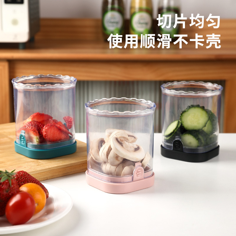 Нож для нарезки клубники, бананов, яиц, киви из нержавеющей стали с контейнером для хранения