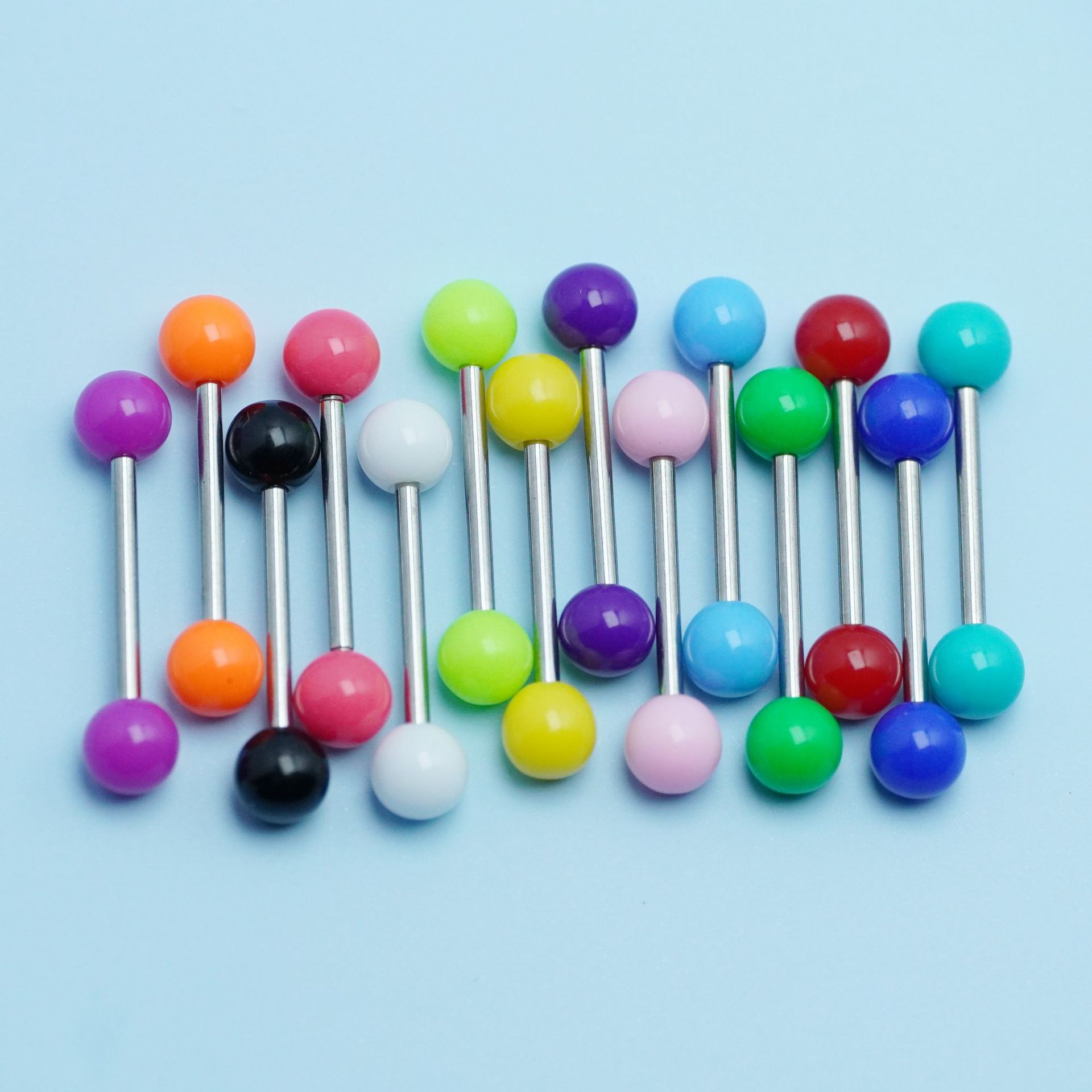 Acrylic Tongue Nail Replacement Ball 6mm Ear Bridge Ear Bone Nail Spare Ball DIY Piercing Jewelry Accessories Cross-Border Hot Sale