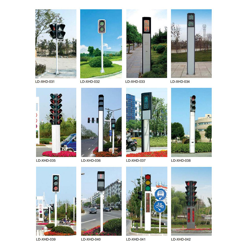 Factory Direct Supply of Intersection Traffic Signal Lights L-Shaped Traffic Light Poles Road Traffic Warning Signal Light Poles