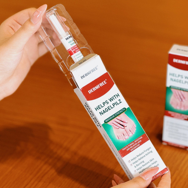 Dermfree Onychomycosis Liquid Pen Bottom Rotating Liquid Brush Design Portable Design Ready for Wholesale Delivery