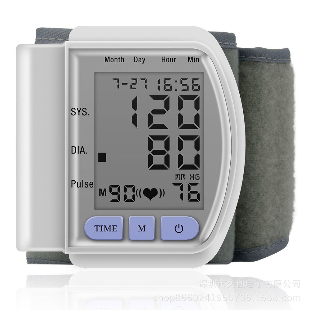 Ck-102S Export Export English Blood Pressure Monitor Medical Wrist Measuring Instrument Blood Pressure Monitor Ce Accurate Portable