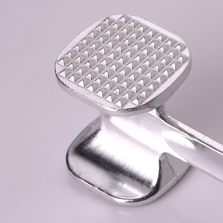 Household Kitchen Tools Aluminum Alloy Double-sided Meat Hammer Loose Meat Hammer Round Hammer Tender Meat Hammer Hotel Steak Break