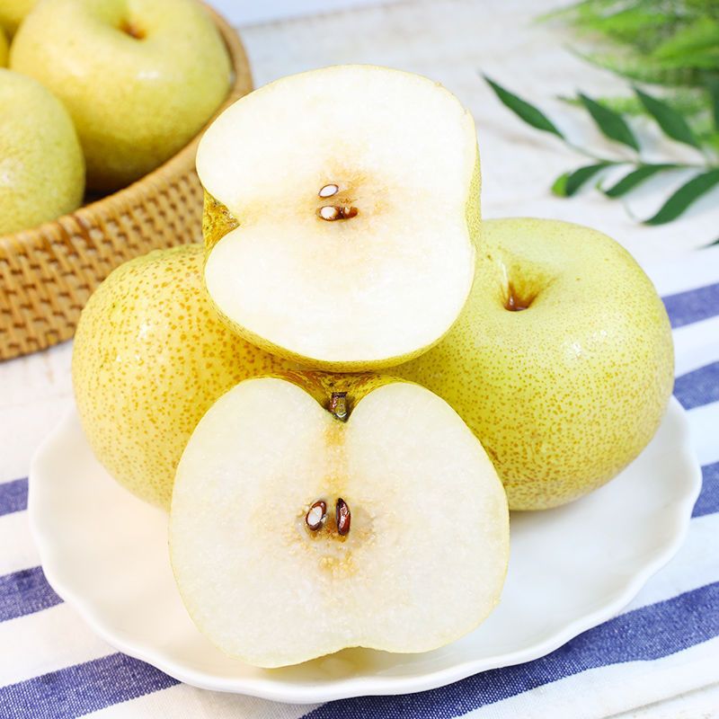 Authentic Qianxian Lihuo Crisp Pears from Shaanxi, Fresh Seasonal Fruit, Tribute Pears, Crisp, Sweet, Juicy, Direct from the Orchard