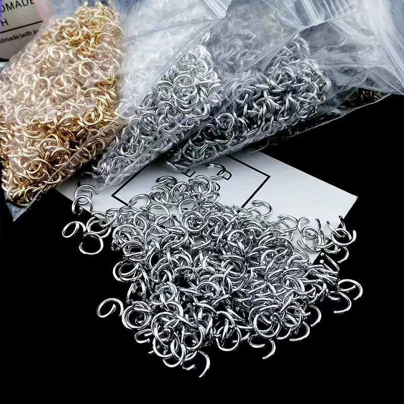 DIY ювелирные материалы открытое кольцо одиночное кольцо плоское железное кольцо соединительное кольцо серьги колье аксессуары оптом в наличии